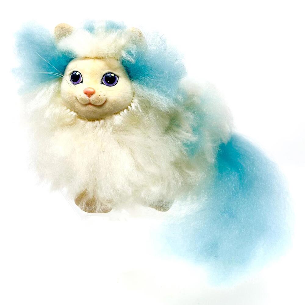 Sweetie Kitties Party Time Calico 1989 Set 3 Hasbro Vintage‎ Long White Blue Fur
